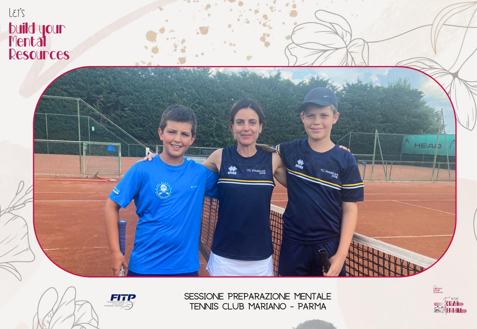 La preparazione mentale per i tennisti agonisti del TC parma a Mariano
